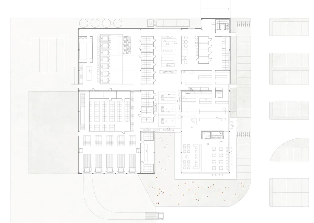 Neubau Produktionsgebäude mit Café Schifferl GmbH, Rosenhof